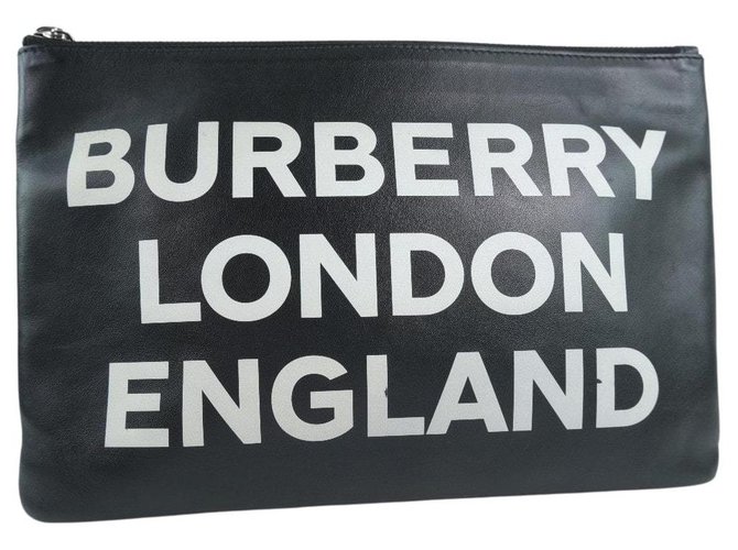 Burberry clutch bag Black Cloth  ref.249218