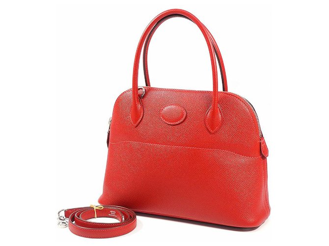 Hermès Hermes Boledo27 Womens handbag Rouge Casaque xSV hardware  ref.249292