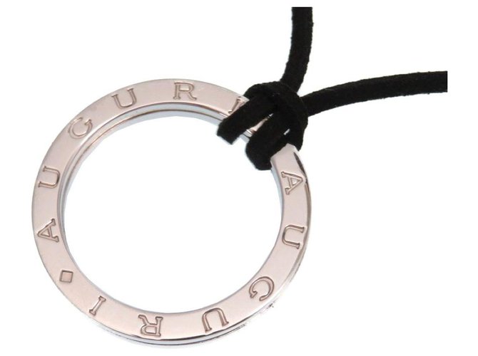 Bulgari AUGURI Christmas Limited Key Ring Collier Choker Argent Argenté  ref.249310