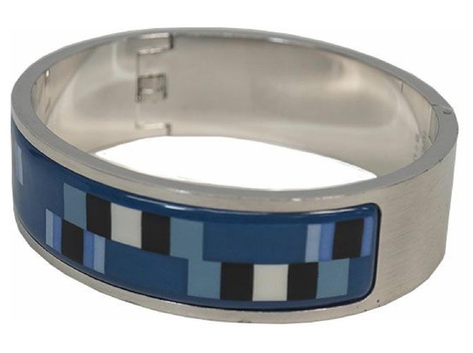 Hermès Bracelet Hermes en acier inoxydable pour femme bleu  ref.249634