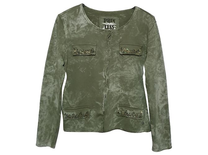 Autre Marque Blazer Princess Goes Hollywood de algodón verde