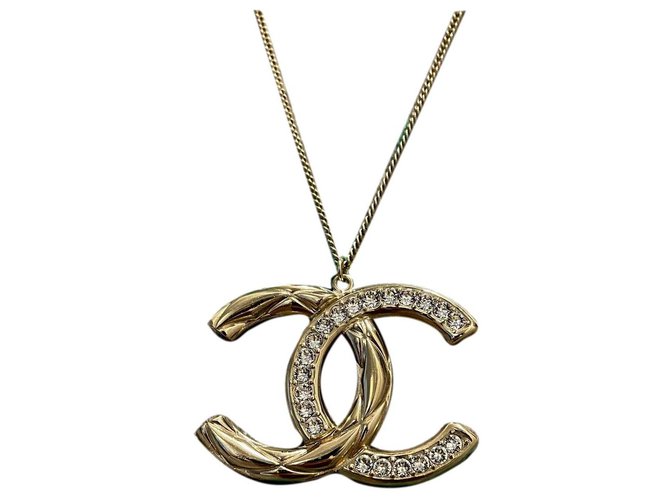 Cambon Chanel Long necklaces Golden  ref.249832