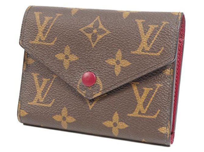 Louis Vuitton portofeuilles Victorine Womens Tri-fold wallet M41938 fuschia  Cloth ref.249880 - Joli Closet
