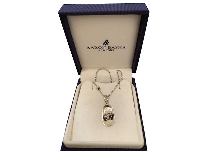 Autre Marque Aaron Basha Weißgold Schuh Halskette mit Diamanten