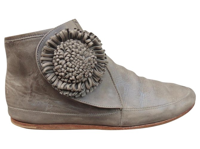 Isabel Marant p ankle boots 36 Grey Leather  ref.249937