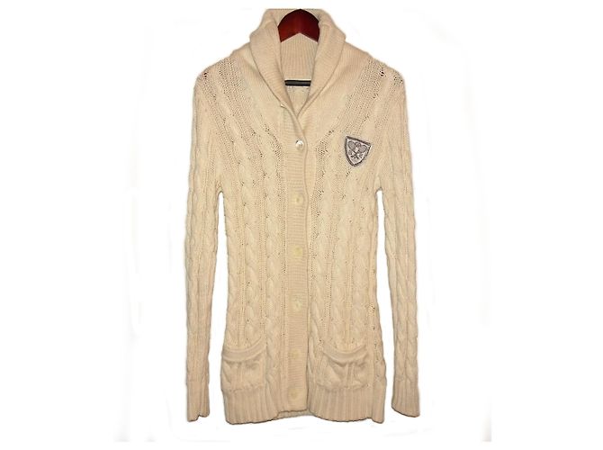 Polo Ralph Lauren Ralph Lauren Schalkragen Strickjacke Creme