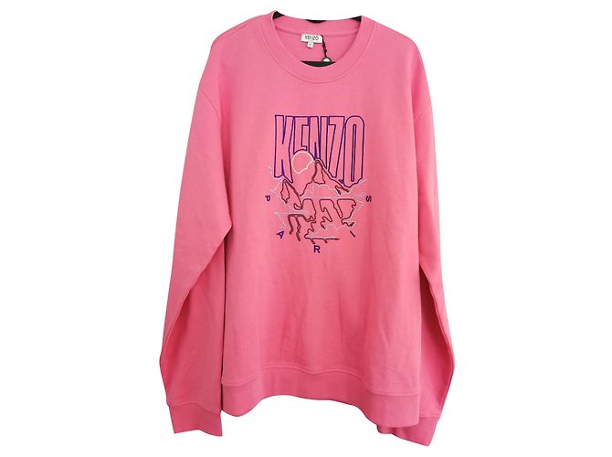 Moletom rosa Kenzo com bordado Kenzo Mountain