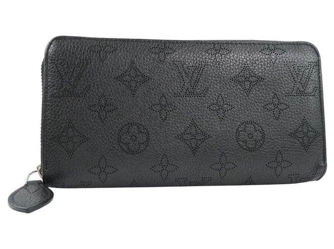 Louis Vuitton Zippy Wallet Cuir Noir  ref.250141