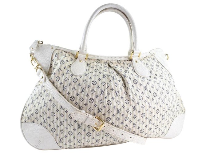 Louis Vuitton Louis Vuitton Handbag Handbags Cloth White Ref Joli Closet