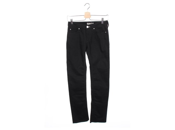 Acne Jeans Black Cotton Elastane  ref.250214