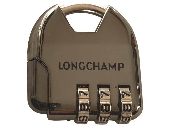 Longchamp Bag charms Dark grey Steel ref.250249 Joli Closet