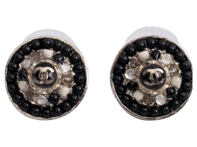 Chanel Earrings Black  ref.250265