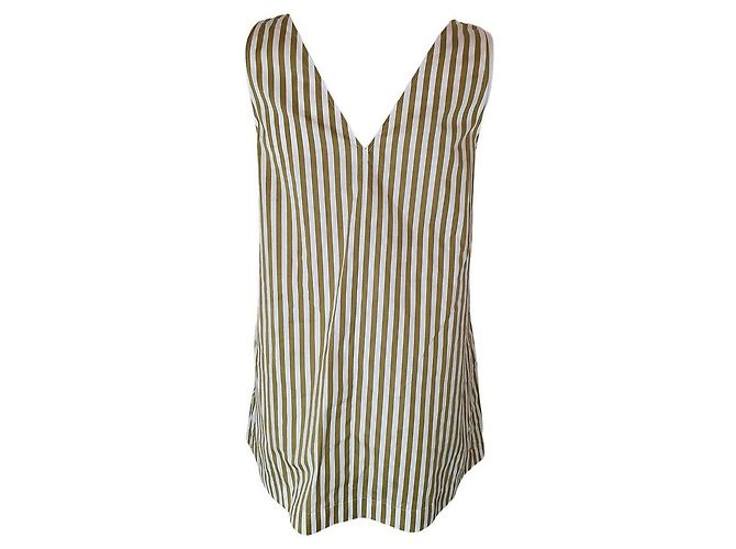 Joseph Túnica larga Davis Candy Stripe Blanco Bronce