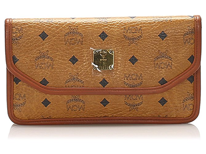 Mcm Brown Visetos Leather Clutch Bag Bags Pony Style Calfskin Black Ref 250439 Joli Closet - Brown Leather Clutch Bag Mcm Brown Visetos Leather Clutch Bag Bags Pony Style Calfskin Black Ref 250439 Joli Closet - Brown Leather Clutch Bag
