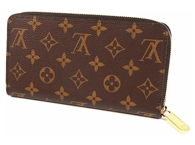 Louis Vuitton Zippy Wallet unisex long wallet M42616 Brown Cloth  ref.250638