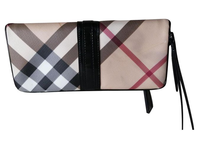 Burberry Pochettes Synthétique Polyester Beige  ref.250584