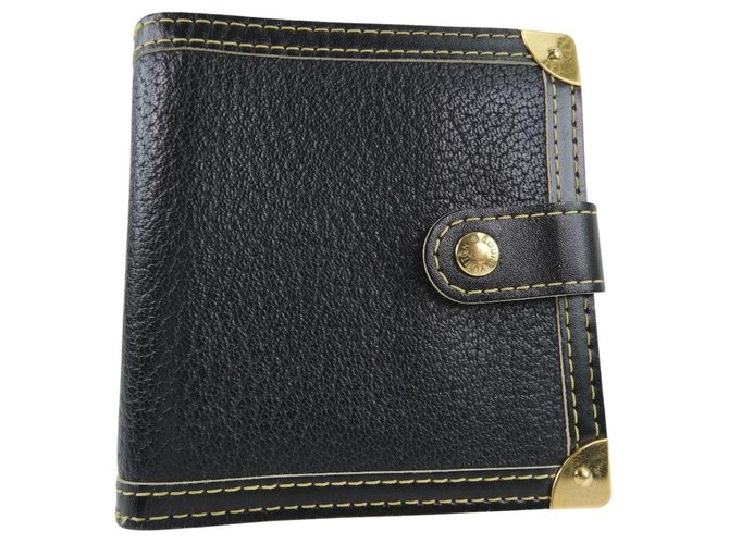 Louis Vuitton wallet Black Pony-style calfskin  ref.250589