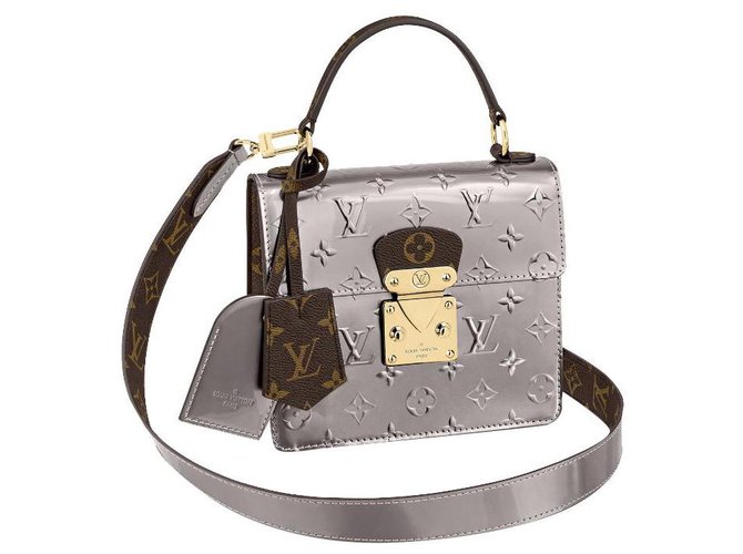 Louis Vuitton LV Spring street vernis nuevo Gris Cuero  ref.250614