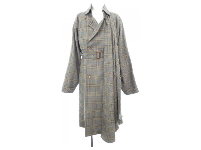 Gucci Wool coat with detachable scarf Multiple colors  ref.250685