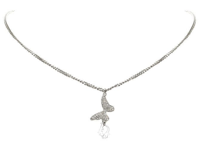 dior butterfly necklace