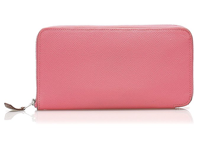Hermès Hermes Pink Epsom Azap Brieftasche Leder Kalbähnliches Kalb  ref.250812