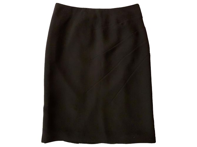 Giorgio Armani Schwarzer Poly-Crêpe-Rock