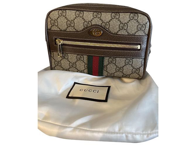 Gucci Ophidia Handtasche Hellbraun Stoff