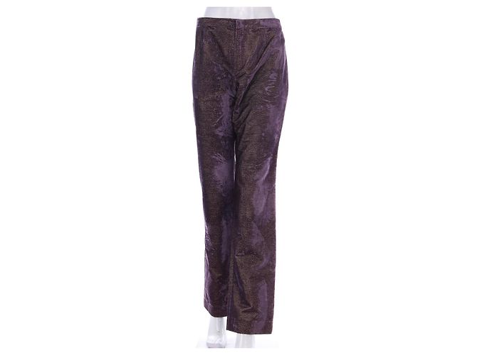 Calça roxa Herve Leger Multicor Roxo