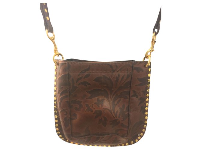 OSKAN Isabel Marant handbag Dark brown Leather  ref.251087