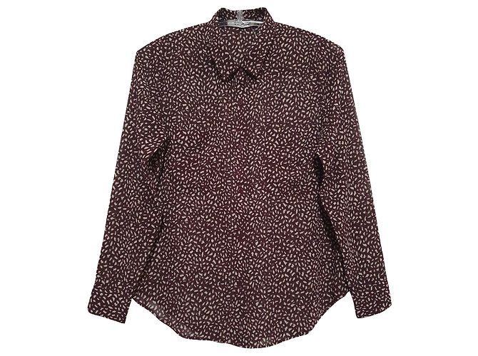 Autre Marque Fallwinterspringsummer Lila Viskosehemd M