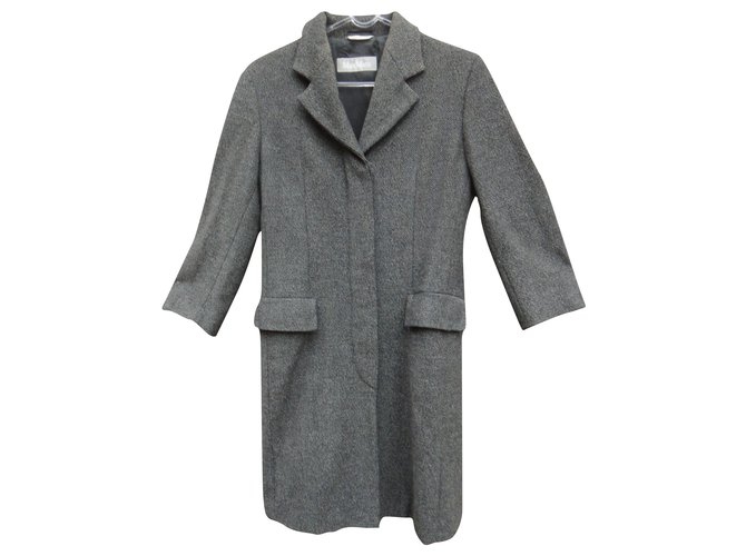 Max Mara t coat 38 Grey Wool  ref.251153