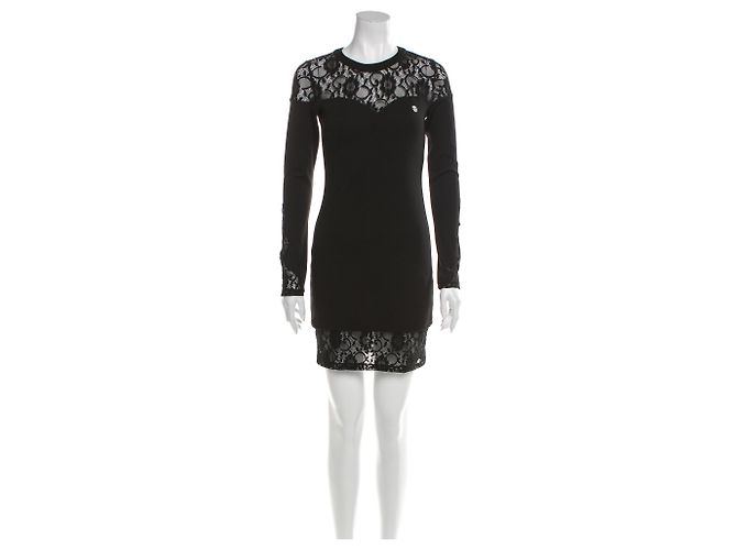 Philipp Plein Etuikleid Schwarz Viskose
