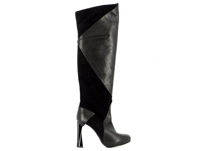 Pierre Hardy boots Black Leather  ref.251269