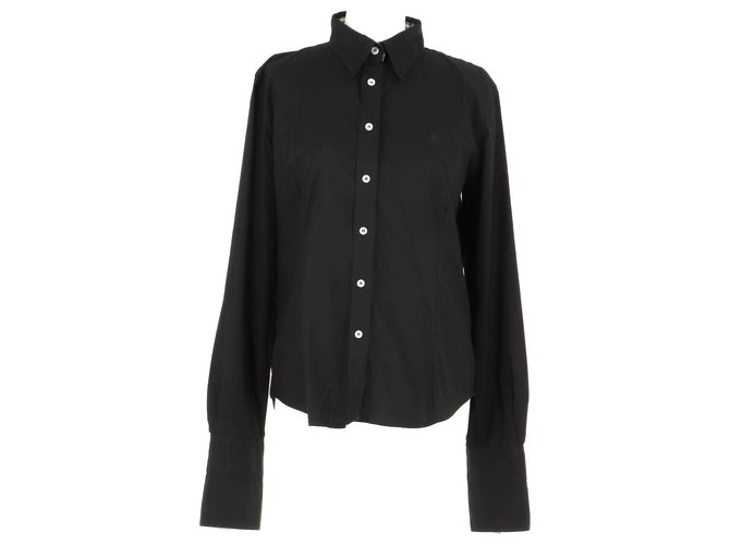 Burberry Shirt Black Cotton  ref.251292