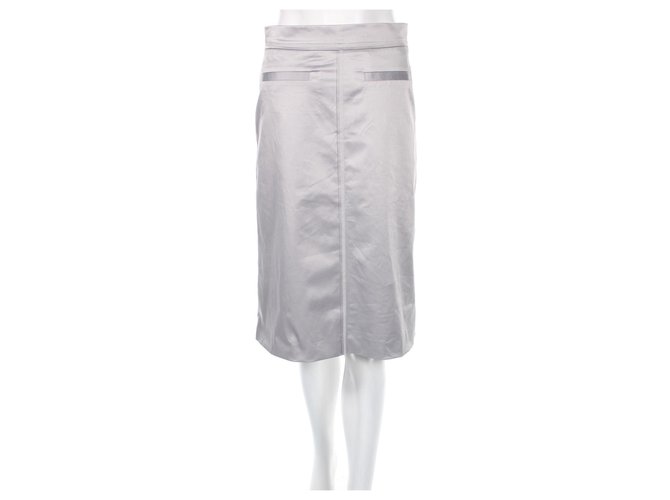 Filippa K Skirts Grey Cotton Polyester Elastane  ref.251324