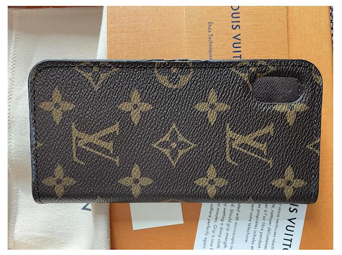 Louis Vuitton Monogram iPhone XS case Brown Cloth  ref.251333