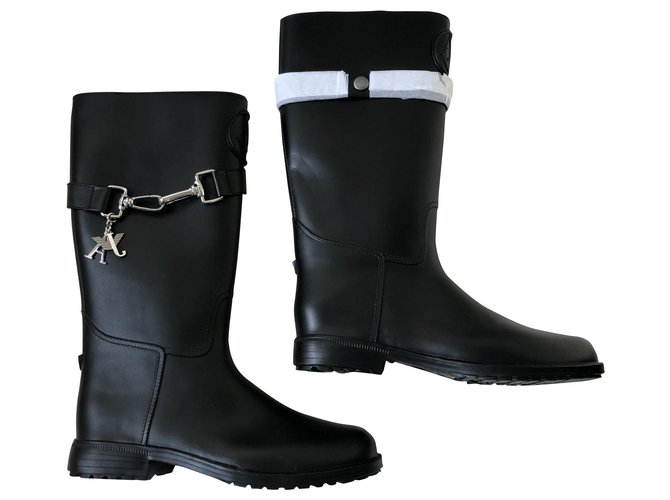 Armani Jeans Boots Black Rubber ref.251388 - Joli Closet