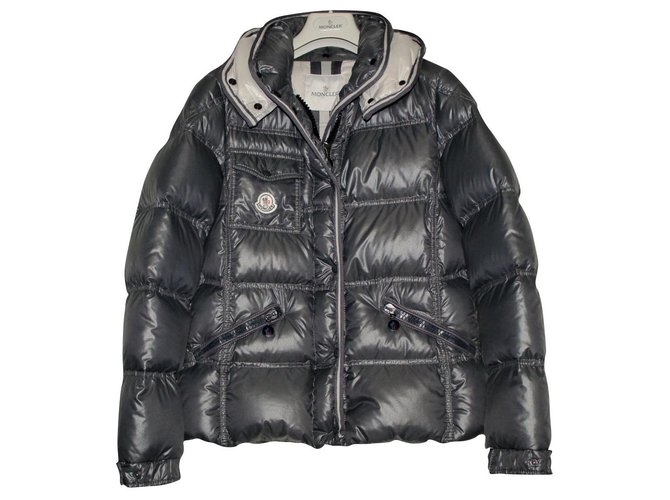 Moncler Quincy Polyamide Gris anthracite  ref.251393