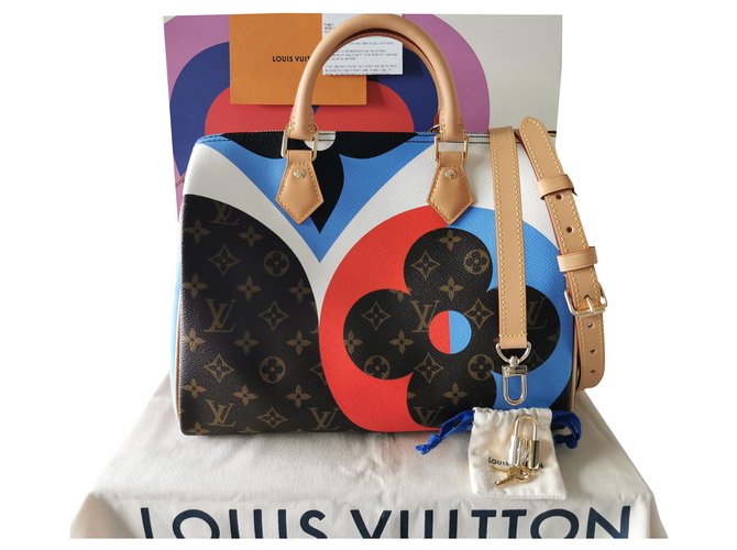 Louis Vuitton Speedy 30 Game on Multiple colors Cloth ref.251396