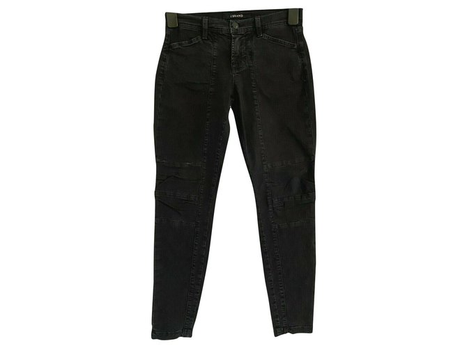 J Brand Ginger Jeans 24 Black Cotton Elastane Denim  ref.251437