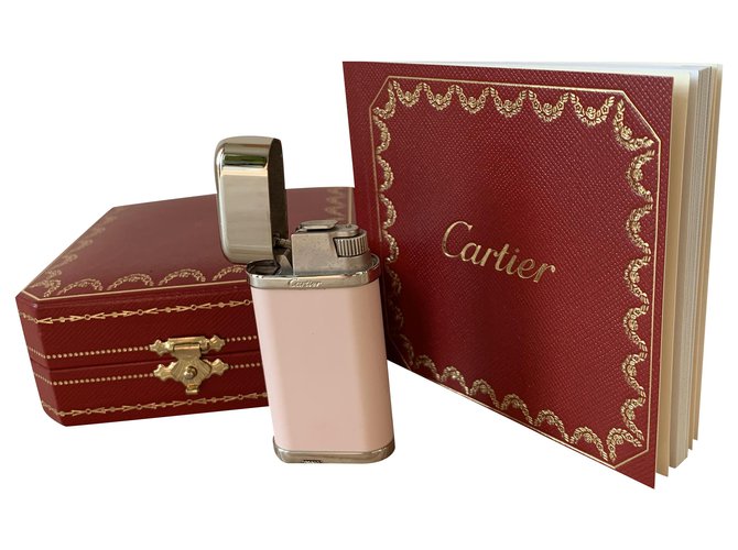 Cartier Purses, wallets, cases Silvery Pink  ref.251473