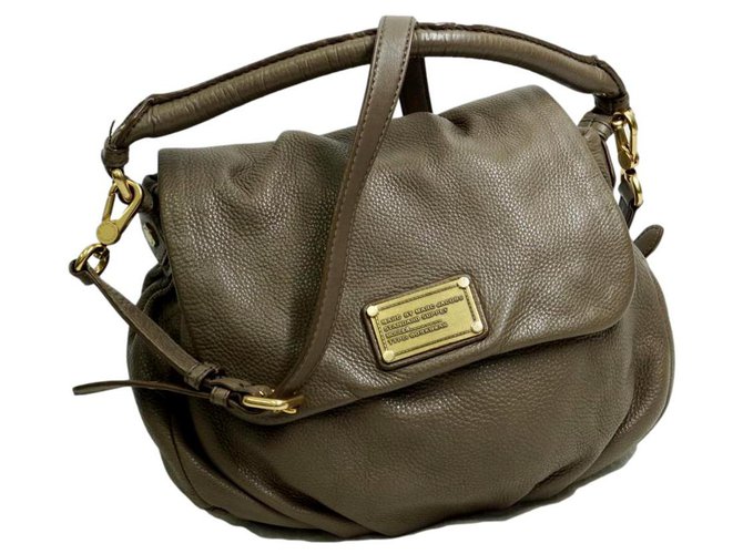 Marc by Marc Jacobs Classic Q Lil Ukita Shoulder Bag Light brown Leather  ref.251502