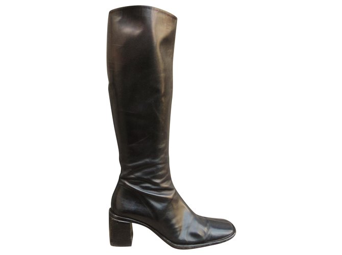 Free Lance p boots 38 Black Leather  ref.251519