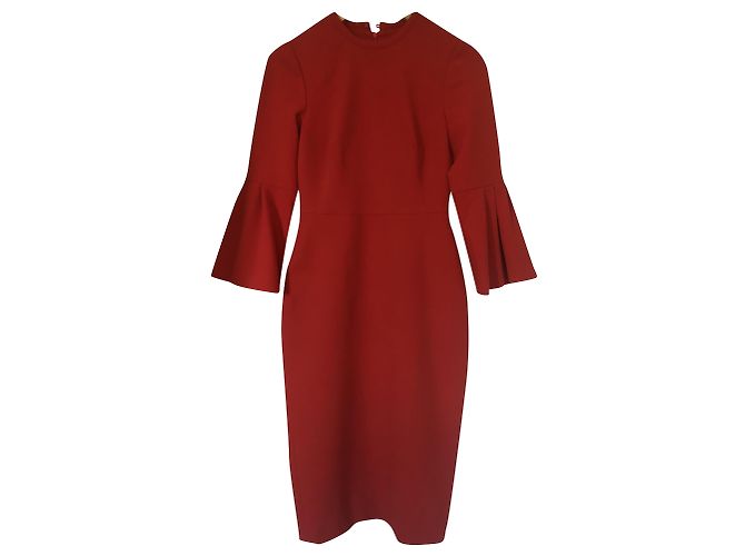 Lk Bennett Doris Kleid rot Viscose