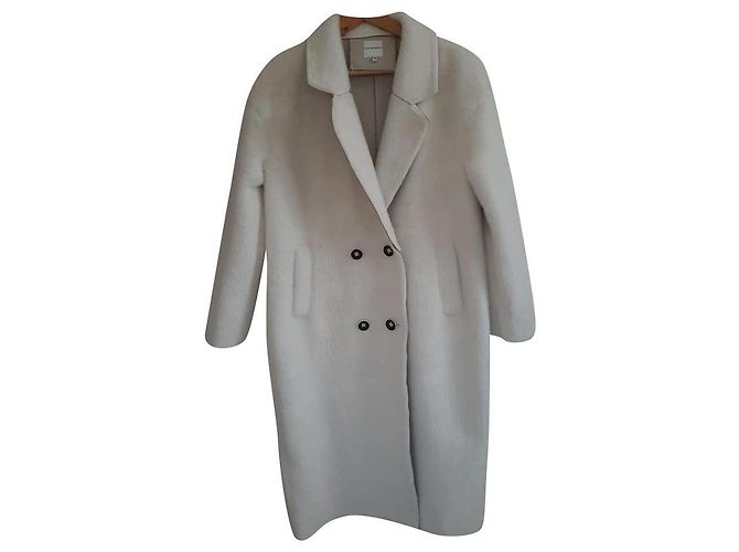 Autre Marque Silvian Heach Mantel Weiß Polyester