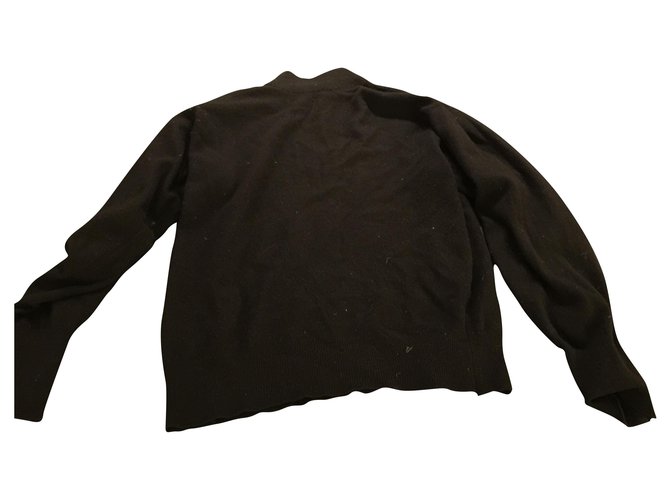 Hermès High neck sweater , chimney neck Black Cashmere  ref.251579