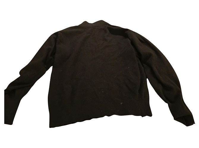 Hermès Pull col montant , col cheminée Noir