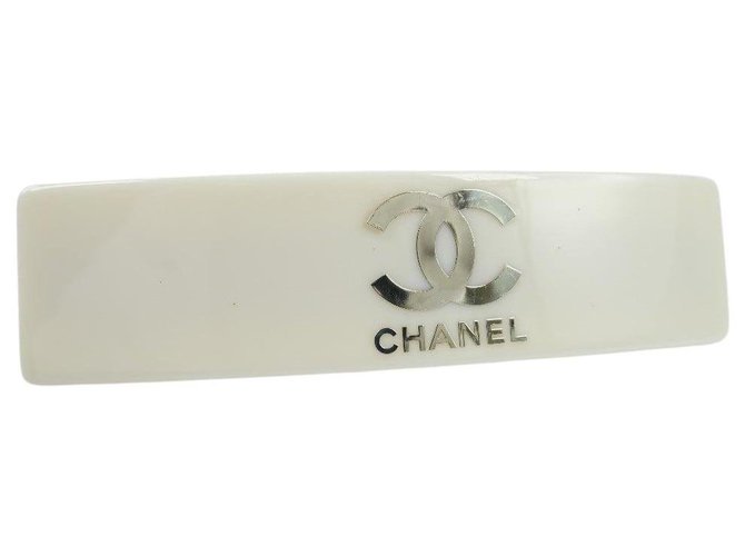 Accesorio para el cabello de Chanel Blanco Sintético  ref.251686