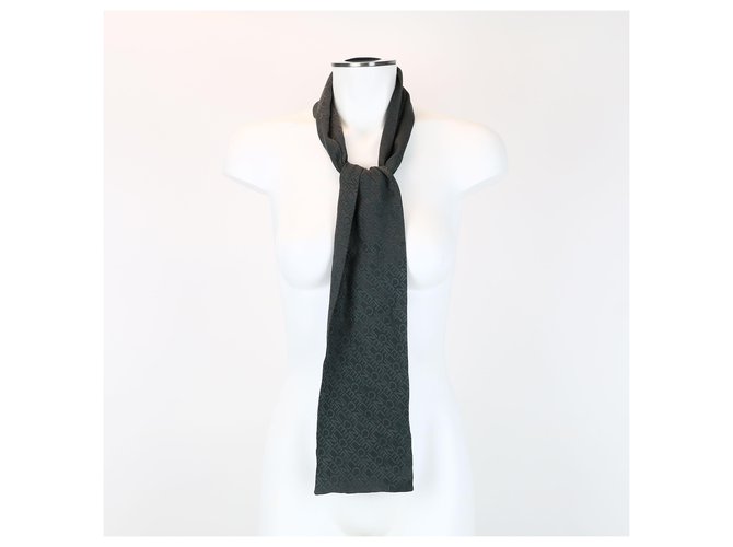 Céline scarf Black Silk  ref.251697