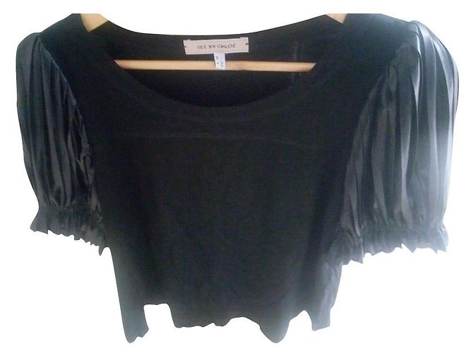See by Chloé Joli T-shirt Black Cotton